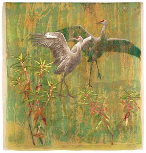 image of a quilt by Karin Franzen titled A Time to Dance- August 4th